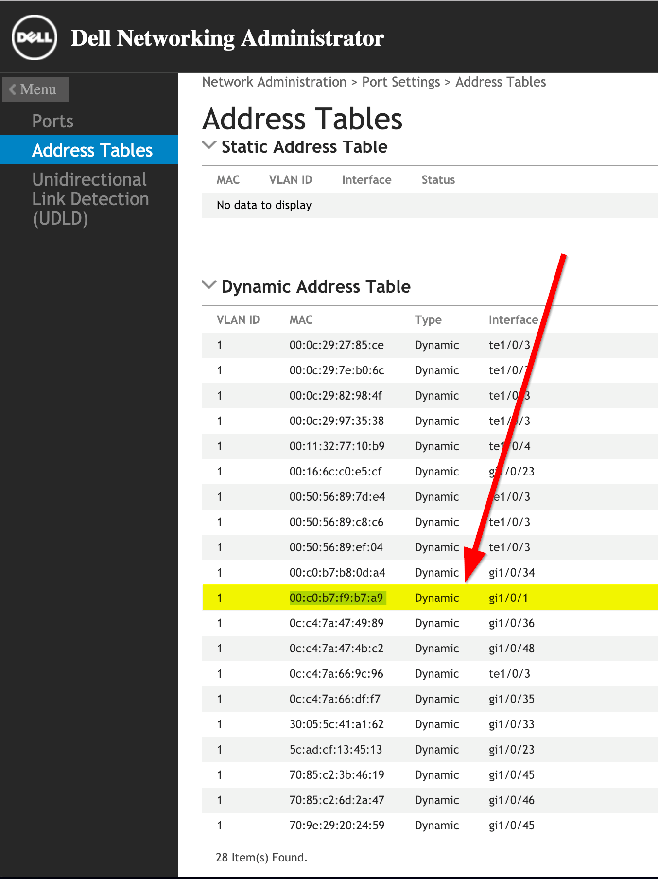 network device finder finding unknown ipv6 address