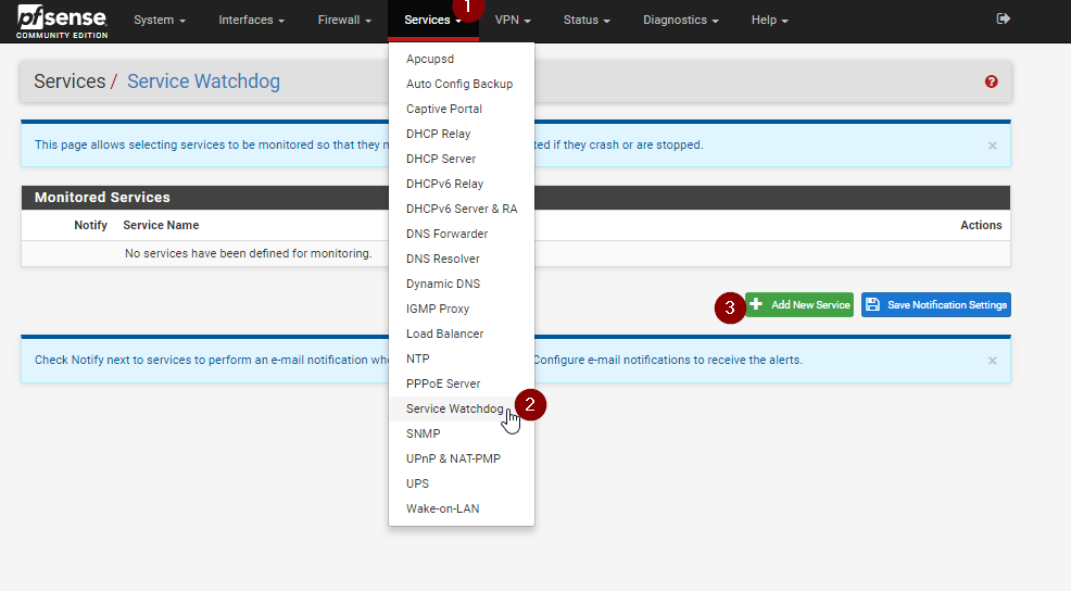 pfsense vpn monitor ip