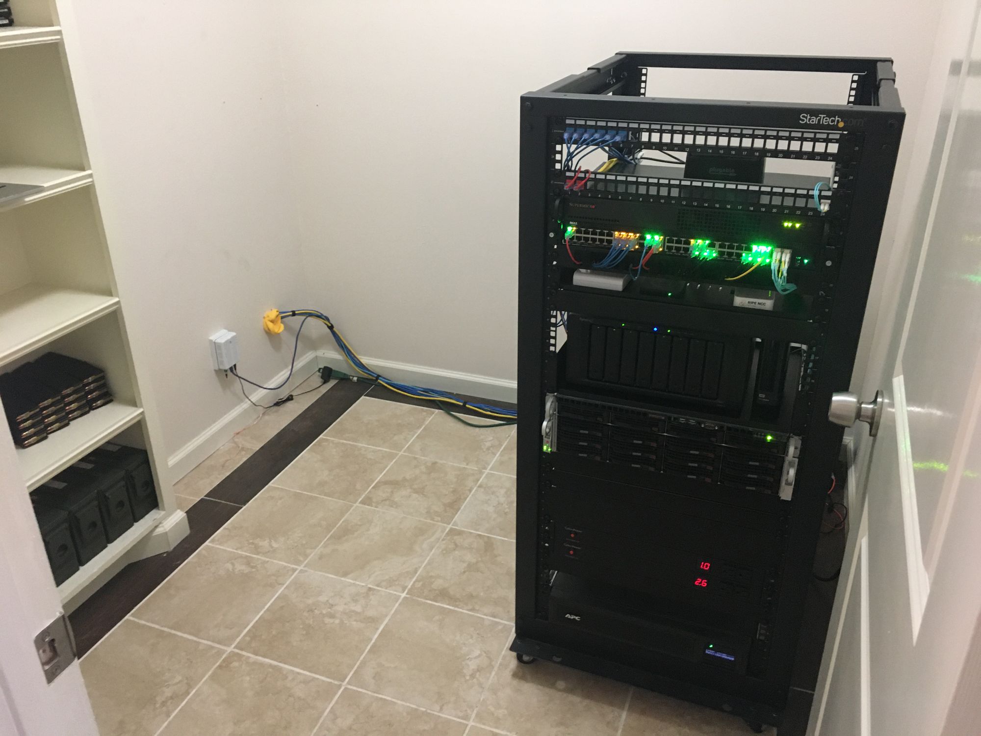 Mini server racks and mini patch racks