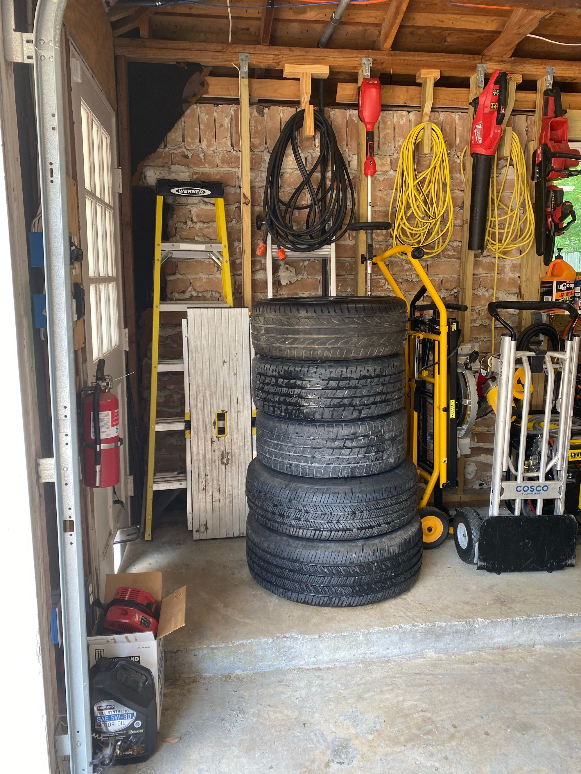 Building a $0 Tire Rack for spare wheels