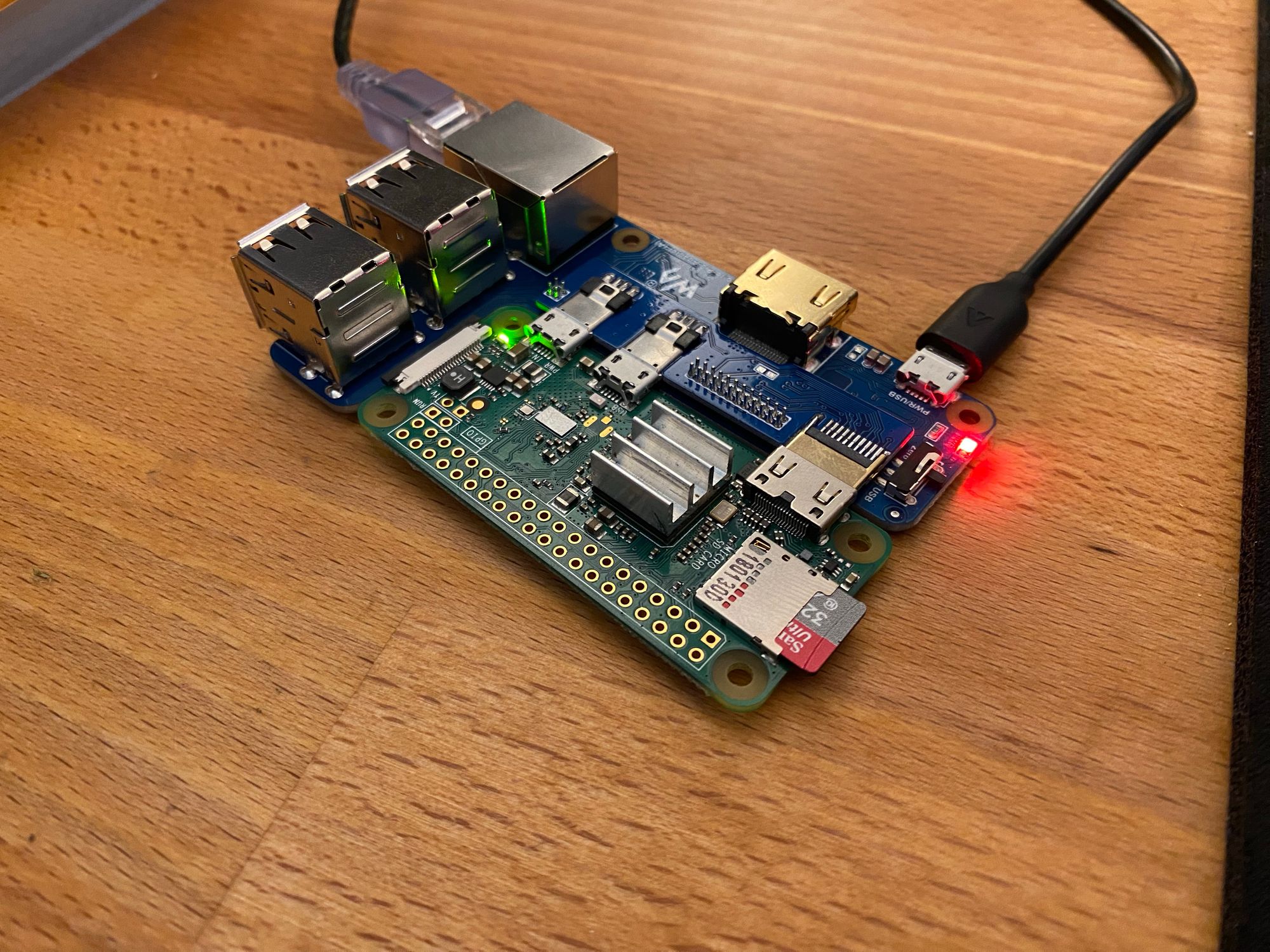 Turn a Raspberry Pi Zero into a full Raspberry Pi with Ethernet