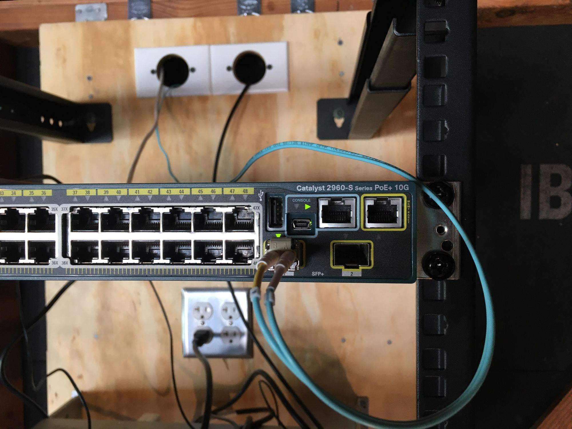 Garage Network Rack with 10G Fiber