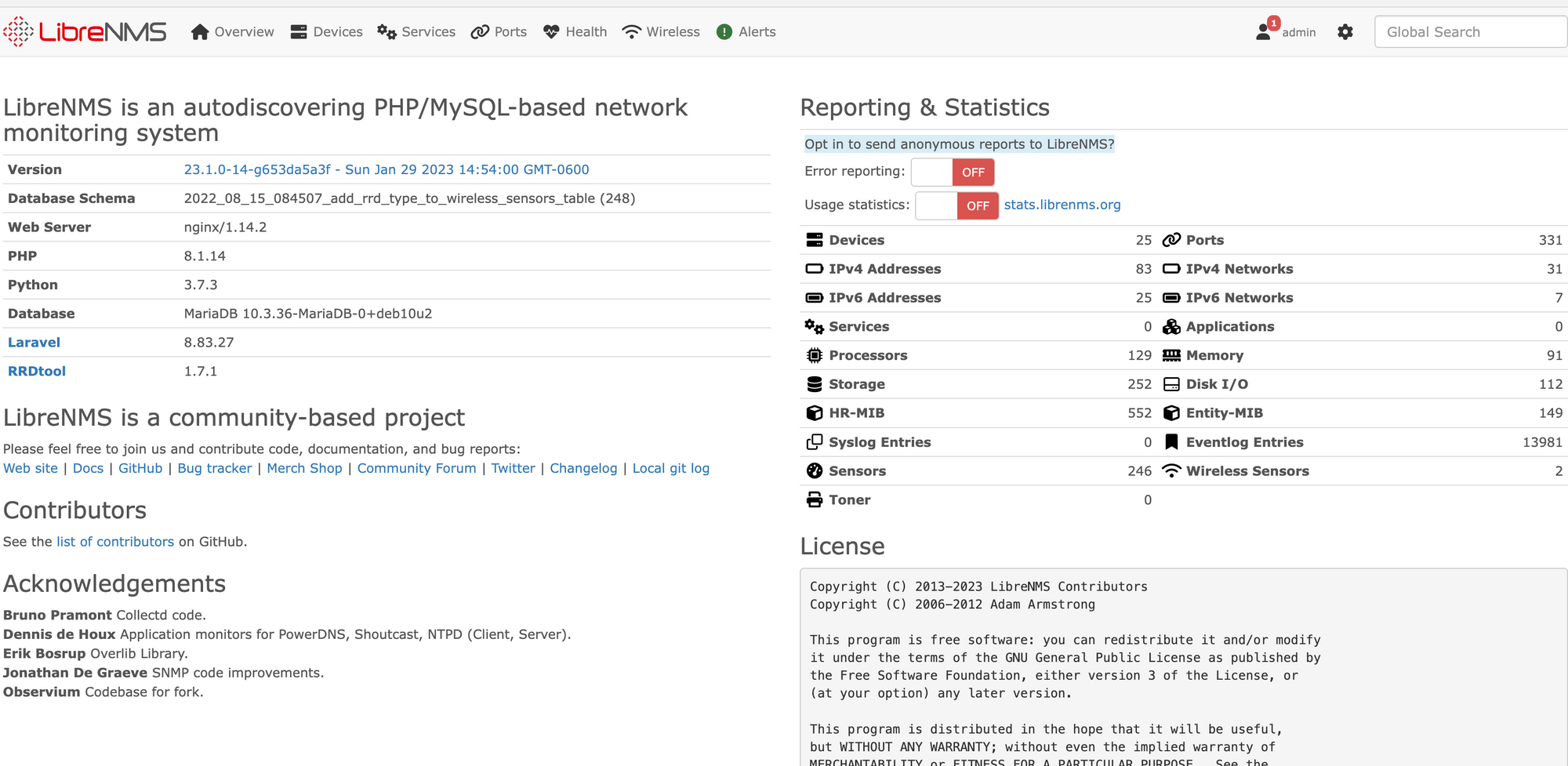 Automated PHP upgrade to 8.1 for LibreNMS